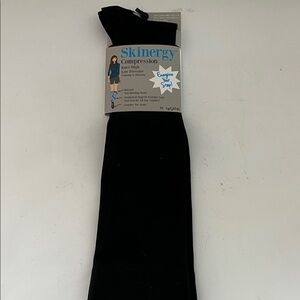 Skinergy Black Compression Knee-High Socks